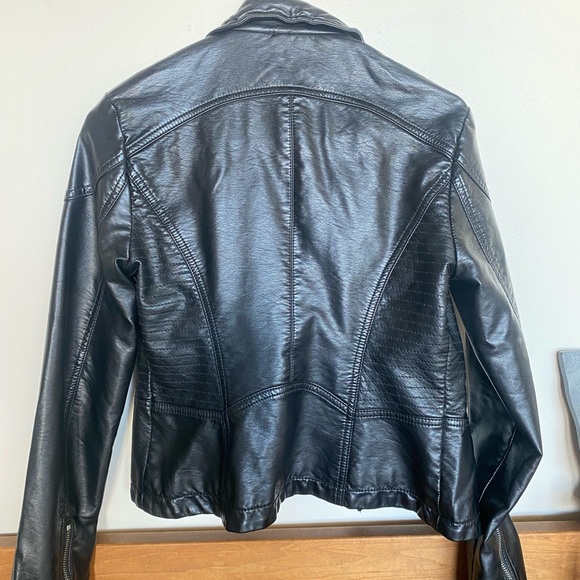 Free people leather jacket Moto jacket - Picture 7 of 9